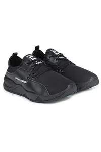 Detok Running Shoes for Men, Black/Black Color (10)