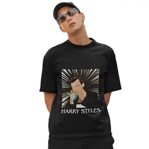 BROKE MEMERS Oversized Harry Styles Cotton Graphic Print Treat People with Kindness Drop Shoulder T-Shirt for Women and Men (XXXL, Mint Green)