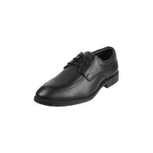 Metro Men Black Leather Formal Lace-Up Shoes UK/7 EU/41 (19-430)