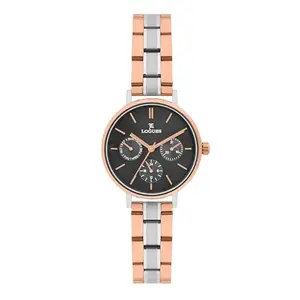 L LOGUES LOGUES Watches Analog Grey Dial Women's Watch | L 1713 BWM-27 | 3 ATM Water Resistant | Stylish Timepiece for Her