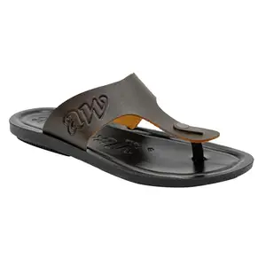 AEROWALK Stylish T-Shape Fashion Slipper for Men | Comfortable | Lightweight | Anti Skid | Casual Office Footwear(NVAM)