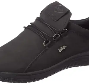 Lee Cooper Men's LC5057E Leather Casual Shoe_43 Black