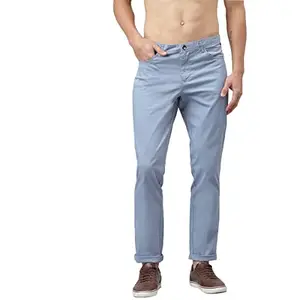 Thomas Scott Men's Solid Slim Fit Trouser