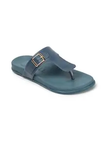 ELLE Flip Flop Sandal, Colour-Navy Blue,Size-UK 4