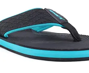 Sparx mens SF2111G Blacktealblue Flip-Flop - 8 UK (SF2111GBKTB0008)