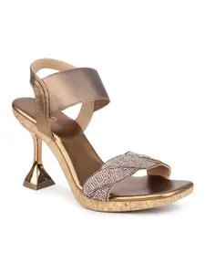 Inc.5 Women Antique Embellished Party Block Heels