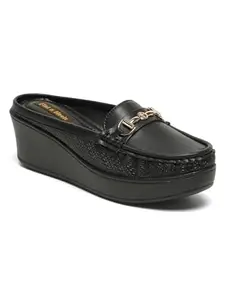 Flat n Heels Womens Black Casual Shoes FnH GS-157-BK