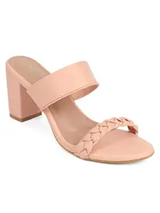 ICONICS Women's Heels, Peach, 6