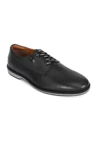 Louis Philippe Men Black Lace Up Shoes