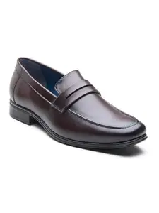 Michael Angelo Fashionable Formal Moccasin Shoes for Men Brown