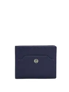 Da Milano Genuine Leather Blue Bifold Men Wallet with Multicard Slot (10051G)
