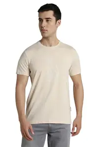Simon Carter London Men's Slim Fit T-Shirt (SCKCCSLBU23058_Beige