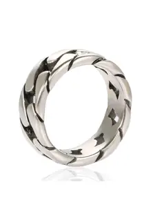 SALTY Alpha Fier Hand Finger Ring for Men & Boys | Stainless Steel | Stylish & Minimal | Birthday Gift | Aesthetic Jewellery | Accessories for Everyday Wear