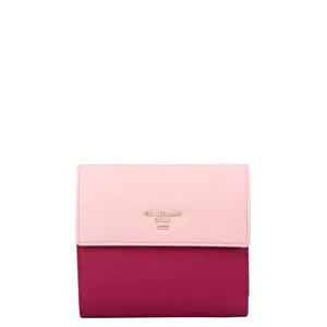 Da Milano Leather Mini Flap Wallet for Women - Purple (1126J)