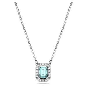 Swarovski Millenia Necklace, One Size, Rhodium-Plated,Zirconia, Cubic Zirconia