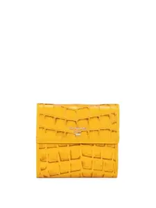 Da Milano Genuine Leather Yellow Ladies Wallet (LW-1126E)