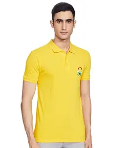 United Colors of Benetton Men's Slim T-Shirt (3081J7108I905_Yellow M)