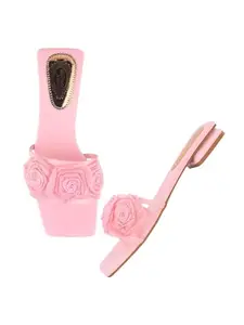 Shoetopia Stylish Casual Pink Flats For Women /EU41