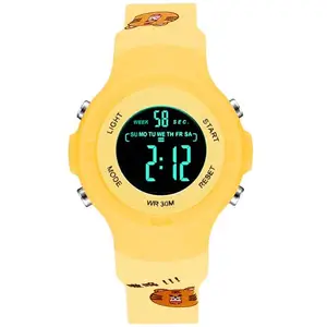 Time Up Digital Dial Fresh Printed Design Cartoon Sports Kids Watch for Boys & Girls (Age:4-12 Years)-PET20-X (Yellow)