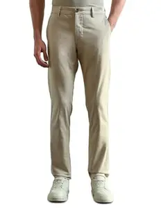 Arrow Sports Arrow Sport Men Slim fit Cotton SolidMid Rise waistTrousers