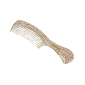 zodiac grooming Hair Comb, Wide-Toothed Handle Detangling comb, Natural Wood Grain Pattern