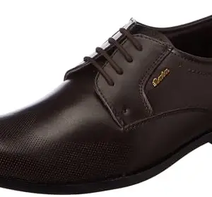 Bata Andrew E Mens Formal Lace-Up Shoes in Dark Brown Size- 7