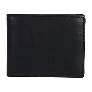 Leatherman Fashion LMN Genuine Leather Men's Black Wallet (10 Card Slots)
