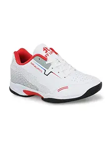 OFF LIMITS Men Boris Lace up Tennis Shoes White/RED-7