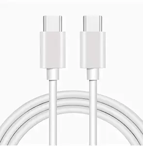 ClickTell Original Type C to C Cable for Honor Play 40 Plus, Play 4T Pro, Play 5T Pro, Play 5T Youth, Play4, Play4 Pro, Play5 5G USB Type-C to Type-C PD Cable - N:E4,White