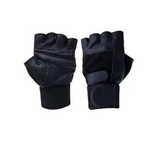 VOCADO Mra Fashion ZaySoo Netted Gym Gloves with Wrist Support Palm Support (Red,Orange, Free Size)