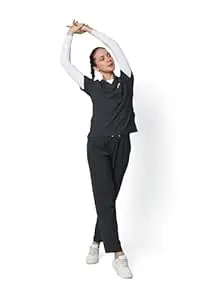 KNYA Ecoflex Women's Scrub suit | 5 Pocket | 4 Way stretch | Athleisure Work Wear |For Doctors(2XL, Steel Grey)