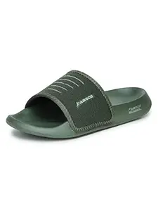 ABROS Men's AWFG7037 Wookee Slipper -Olive/Offwhite -8UK