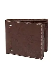 TEAKWOOD LEATHERS Teakwood Men Genuine Leather Antique Brown Colour Bi Fold Wallet