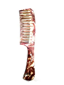 SHELTER Comb With Handle broad Spikes with grooves Multi Colour