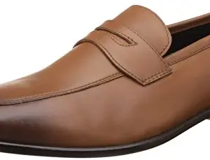 Carlton London Men's Newton Tan Leather Formal Shoes - 10 UK/India (44 EU)