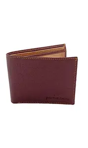 pocket bazar Men Casual Artificial Leather Wallet (Brown)