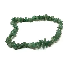 Shreyshti Natural Handcrafted Crystal/Stone Chips Bracelet, Green Aventurine