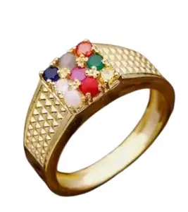 Navaratana Ring Gold Coated And Plated Ring By Radhey Radhey Enterprises (16)