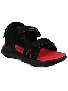 Campus Men's GC-04 BLK/RED Sports Sandals - 6UK/India GC-04
