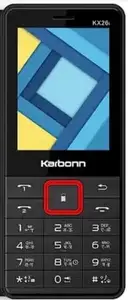 Karbonn kx26i 2.4" 1750mah, Expandable Memory 32gb, Mobile Phone, Black Red price in India.
