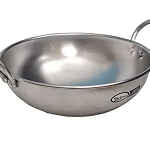 Shelter Home Needs Anodized Kadhai/vada Chatty/Frying Pan 10 inches Diameter