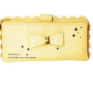 Hand Wallet for Girls and Women with Mobile Pocket and Card Holder Cream Color