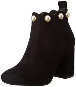 ELLE Women Black Fashion Sandals-3 UK/India (36 EU) (L13-535)