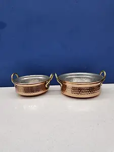Reyu Crafts Pure Copper Kadhai Handi