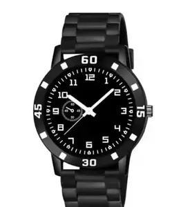 1158|Black Dial Rubber Strap Stylish Analog Watch for Men-Fog/Blue