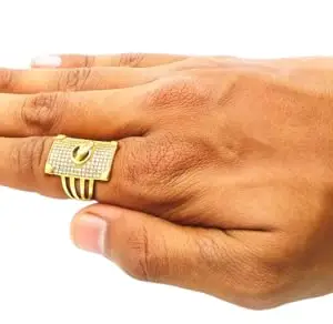 Diamond Gold Ring For Men Ring/Gold Ring/Men Ring/Gold Ring/Gold Ring For Man/Men Jewellery/Men Engagement Rings/Diamond Ring For Men||RING-107-25