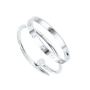 MIAMI bracelet for women Stylish Bangles for women Adjustable Anti Tarnish Bracelet for girls rose gold Kada for Women Accessories Anti Tarnish Jewellery Stainless Steel Cuff Bracelet gifts Combo