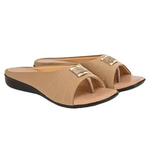 Women Beige Flats ()_BZ_GD-7163-BEG-41