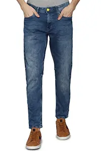 Allen Solly Men's Slim Jeans (ALDNVTRFW03396_Blue_34)