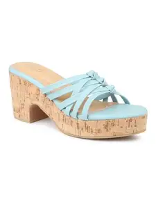 Inc.5 Women Blue Wedge Heels
